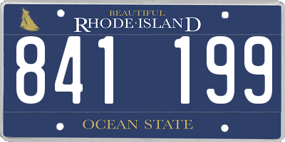 RI license plate 841199