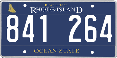RI license plate 841264