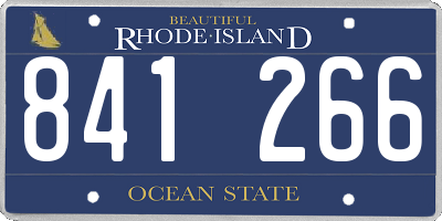RI license plate 841266