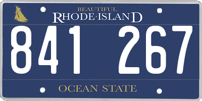 RI license plate 841267