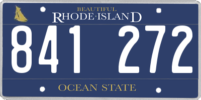 RI license plate 841272
