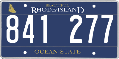 RI license plate 841277