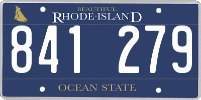 RI license plate 841279