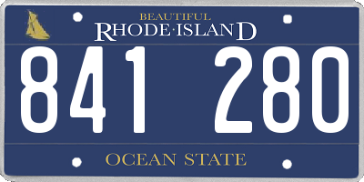 RI license plate 841280