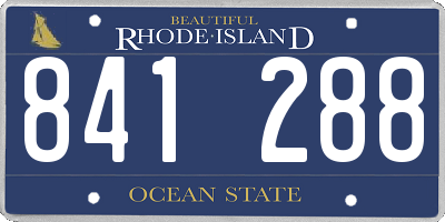 RI license plate 841288