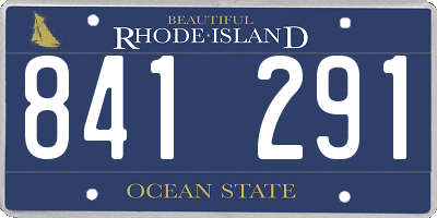 RI license plate 841291