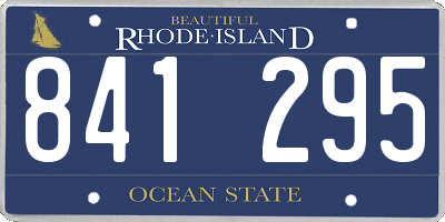 RI license plate 841295