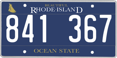 RI license plate 841367