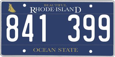 RI license plate 841399