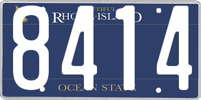 RI license plate 8414