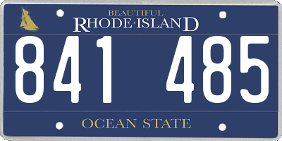 RI license plate 841485