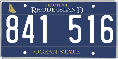 RI license plate 841516