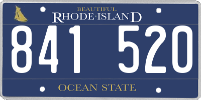 RI license plate 841520