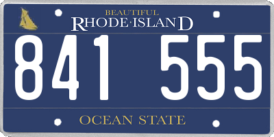 RI license plate 841555
