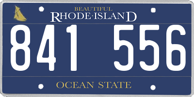 RI license plate 841556