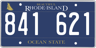RI license plate 841621