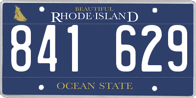 RI license plate 841629