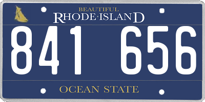 RI license plate 841656