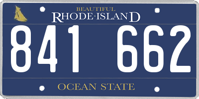RI license plate 841662