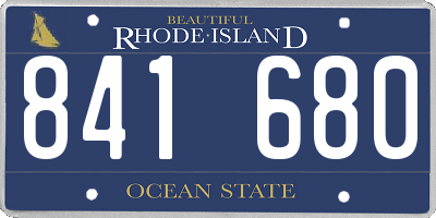 RI license plate 841680