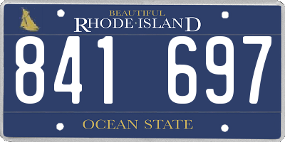 RI license plate 841697