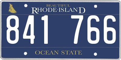 RI license plate 841766