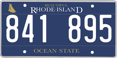 RI license plate 841895