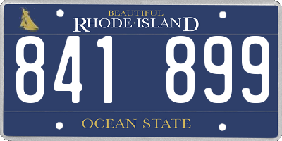 RI license plate 841899