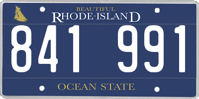 RI license plate 841991