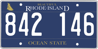 RI license plate 842146