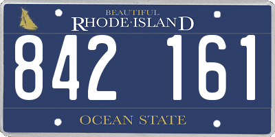 RI license plate 842161