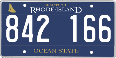 RI license plate 842166