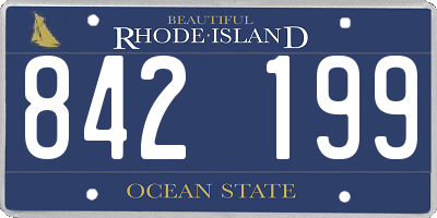 RI license plate 842199