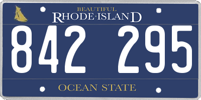 RI license plate 842295