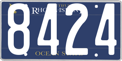 RI license plate 8424