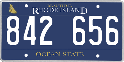 RI license plate 842656