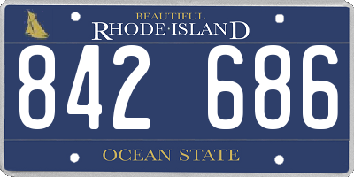 RI license plate 842686