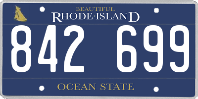 RI license plate 842699