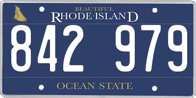RI license plate 842979