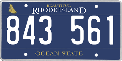 RI license plate 843561
