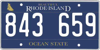 RI license plate 843659