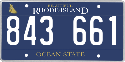 RI license plate 843661