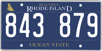 RI license plate 843879