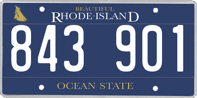 RI license plate 843901
