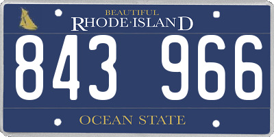 RI license plate 843966