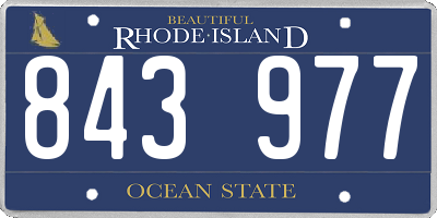 RI license plate 843977