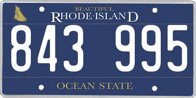 RI license plate 843995