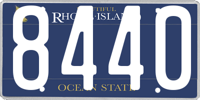 RI license plate 8440