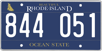 RI license plate 844051