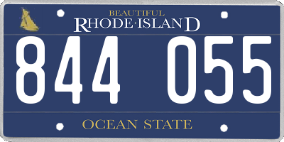 RI license plate 844055